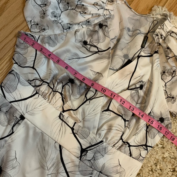 NWT ELIE TAHARI Niki Floral Midi Dress Fresh Pearl - Picture 13 of 16